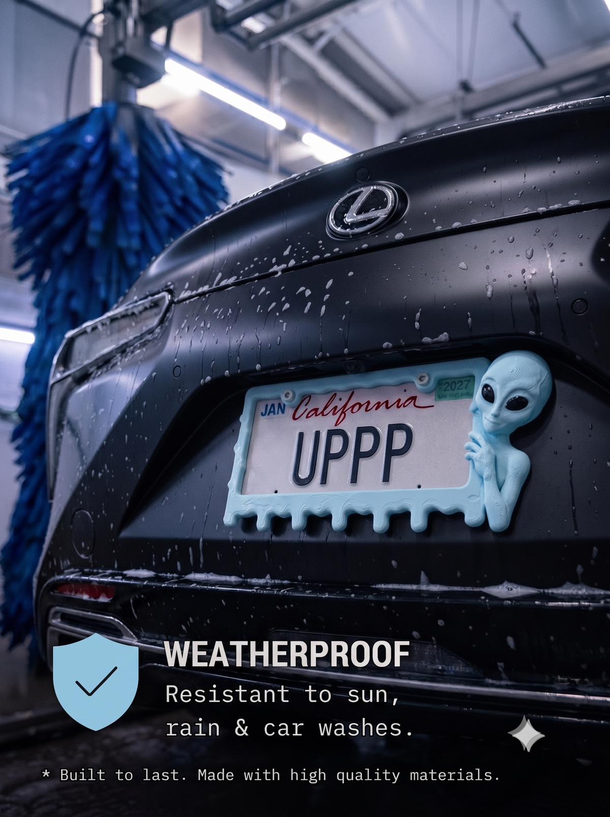 Ice Blue alien frame