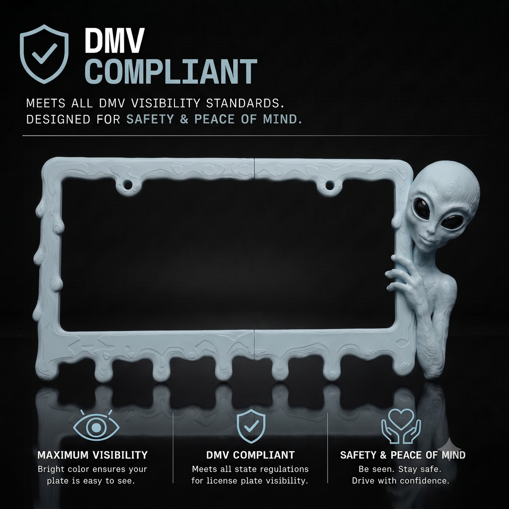 Ice Blue alien frame